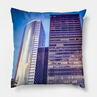 Skyscrapers, The Battery, Manhattan, NYC Pillow