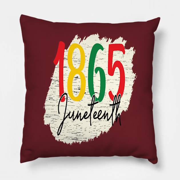 1865 Juneteenth Pillow by HouseRoger