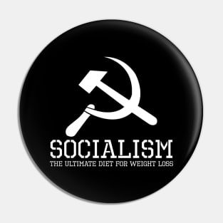 Political Anti-Communist Socialism Weight Loss Socialist SJW Pin