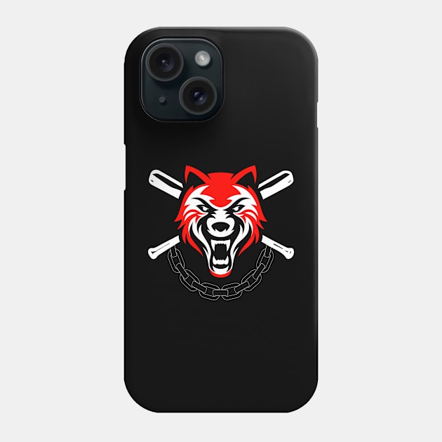 Wolf sport and fitness lovely blend drawing cute cool colorful Phone Case by Okuadinya