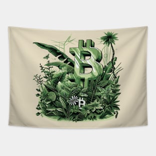 Cryptocurrency Bitcoin garden Tapestry