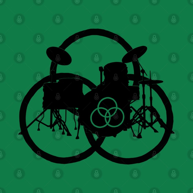 Drums Bonzo Moby Drummer Drumset Drumkit Symbol Gifts For Drummers by blueversion