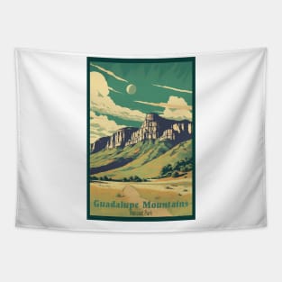 Guadalupe Mountains National Park Travel Poster Tapestry