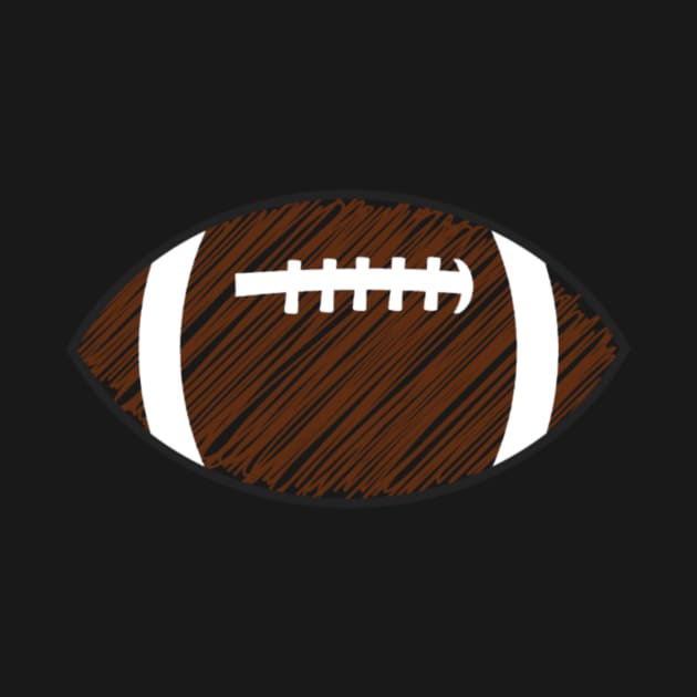 Scribble Football Sketch Football by StacysCellar