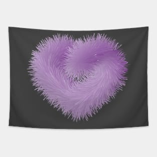 Purple Fur Love Tapestry