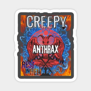 Rest In Hell Anthrax Magnet