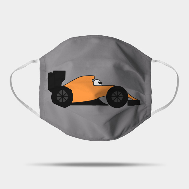 Cartoon F1 Car Formula 1 Mask Teepublic Uk