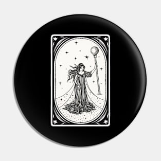 Hermit Tarot Card Astrology Occult Mystical Pin