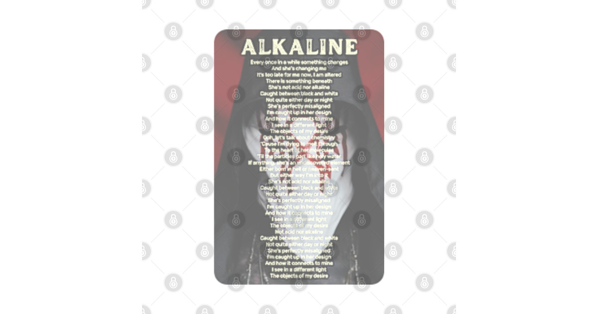 Alkaline Lyrics Sleep Token TShirt TeePublic