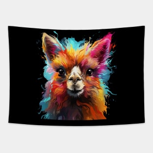 Alpaca Rainbow Tapestry