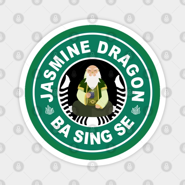 The Jasmine Dragon Uncle Iroh Avatar Magnet by Badganks
