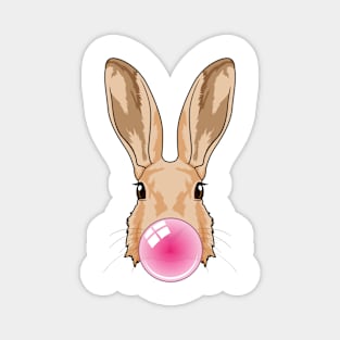 Bunny with Chewing gum Magnet