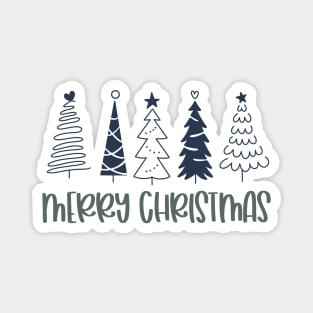 Merry Christmas trees Magnet