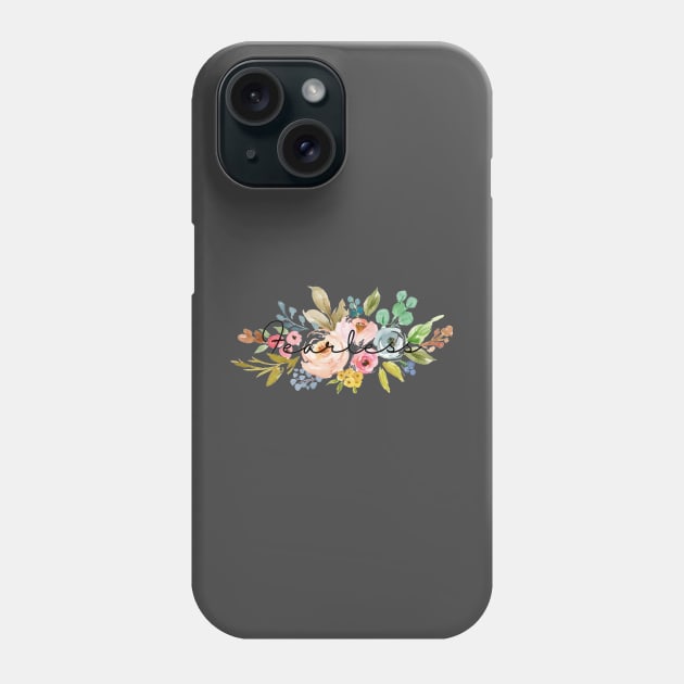 Fearless Floral Bouquet Phone Case by Designs by Katie Leigh