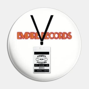 Empire Records Employee Badge - Berko Pin