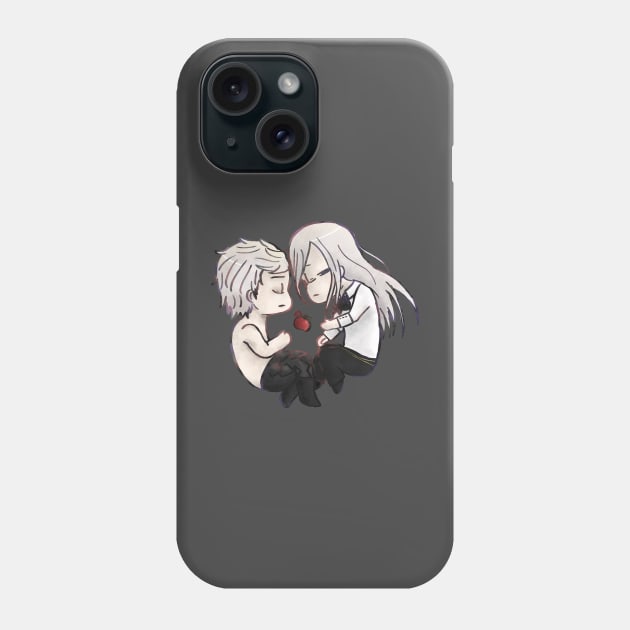 Chibi Adam & Eve- Nier Automata Phone Case by anico-art