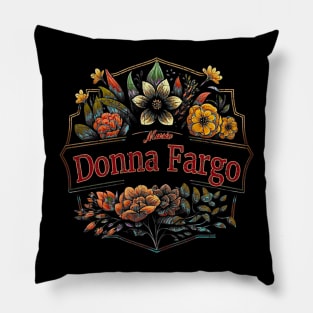 Donna Fargo Flower Vintage Pillow