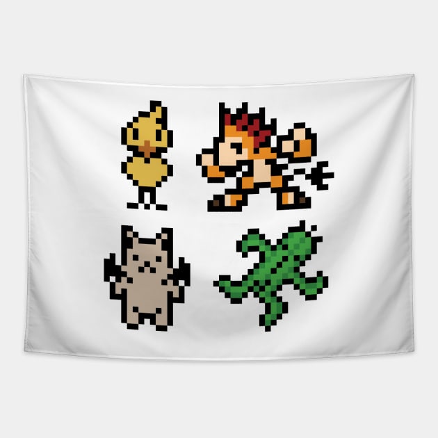 Pocketstation Final Fantasy Friends Tapestry by inotyler