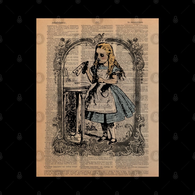 Alice in the library by Little Bad Wren 