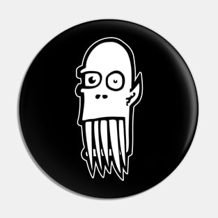 Fang Alien {DARK shirts} Pin