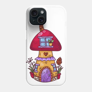 Mushroom house Phone Case