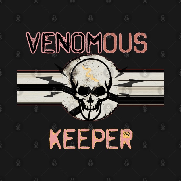 Venomous Keeper Skull (pink) by The Illegal Goat Company