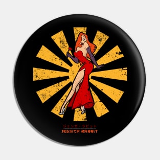 Jessica Rabbit Retro Japanese Pin