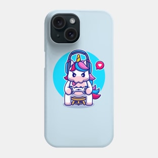 Cute Unicorn Gaming Cartoon Phone Case
