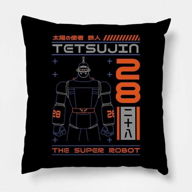 tetsujin 28 Pillow by Nisu Studio