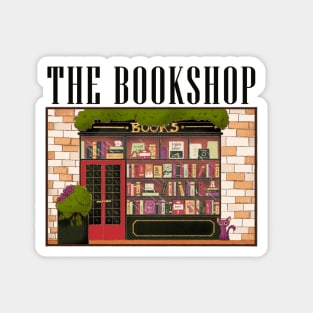 The Bookshop Storefront Illustration Magnet