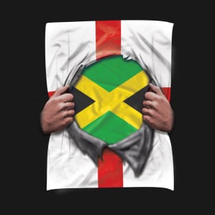 Jamaica Flag English Flag Ripped - Gift for Jamaican From Jamaica T-Shirt