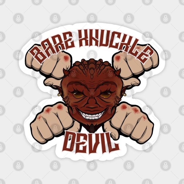 Bare knuckle boxing Devil Magnet by RampArt