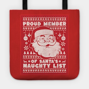 SANTA'S NAUGHTY LIST Tote