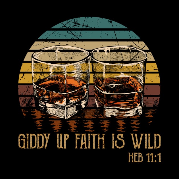 Giddy Up Faith Is Wild Whisky Mug by Beard Art eye