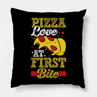 Pizza love at first bite Pillow