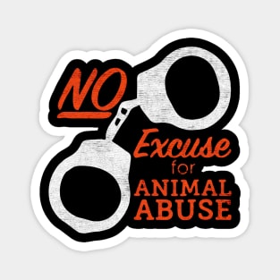 Animal abuse jail Magnet