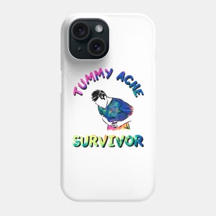 tummy ache survivor tie dye Phone Case