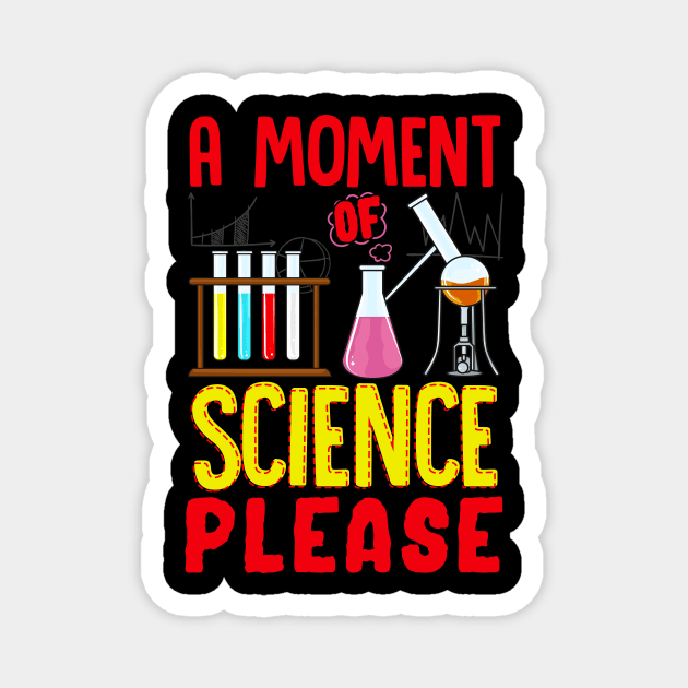 Funny A Moment Of Science Please Chemistry Pun Magnet by theperfectpresents