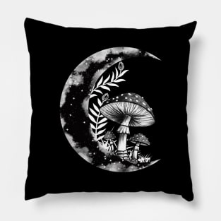 Floral Crescent Moon Pillow