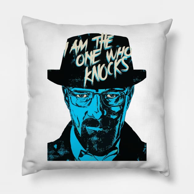 I Am The One Who Knocks Pillow by Gryaunth