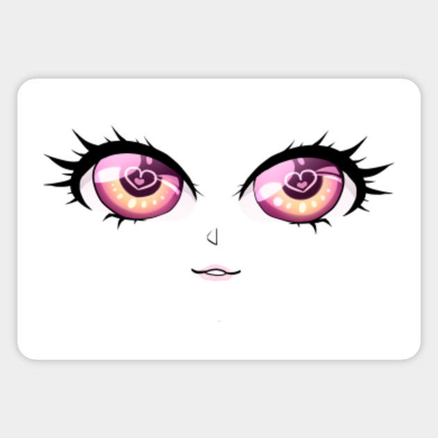Anime Eyes In Love Anime Sticker Teepublic