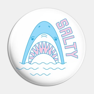 Salty Great White Shark Pin