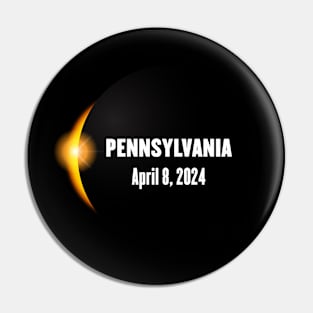 Total Solar Eclipse Pennsylvania 2024 Pin