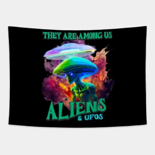 Aliens Are Real Aliens Exist Tapestry