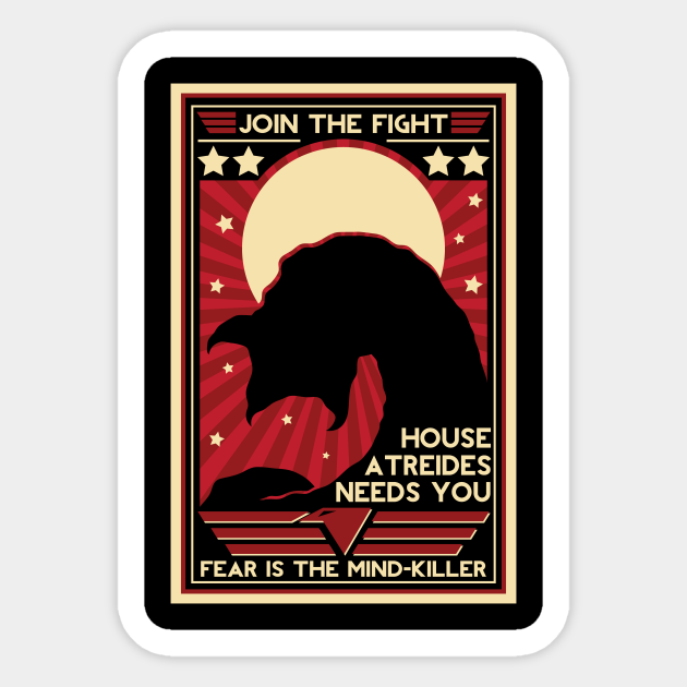 Fear is the Mind-Killer - Dune - Sticker