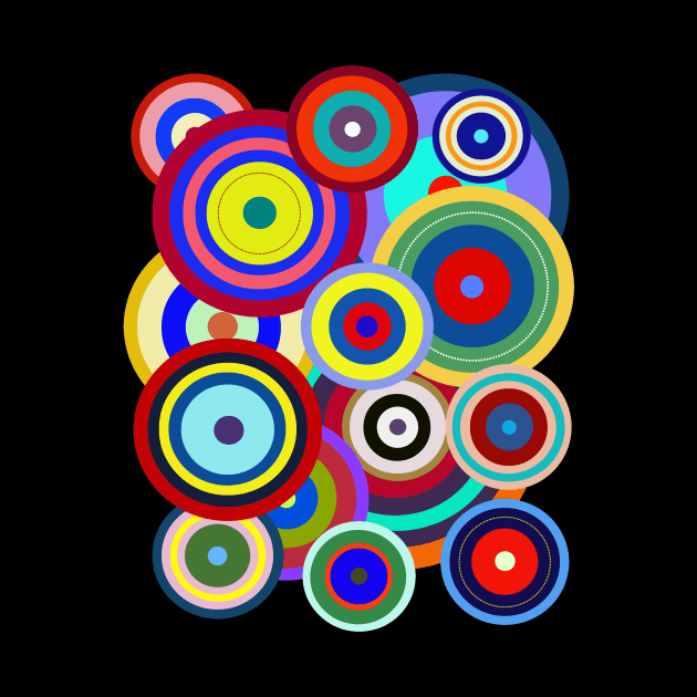 Op Art No. 203 Kandinsky by RockettGraph1cs