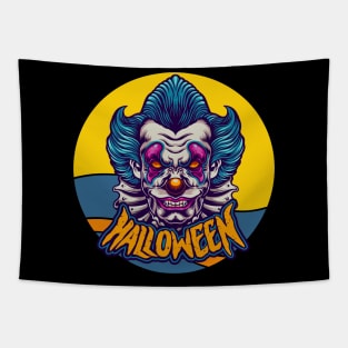 Halloween Scary Horror Clown Tapestry