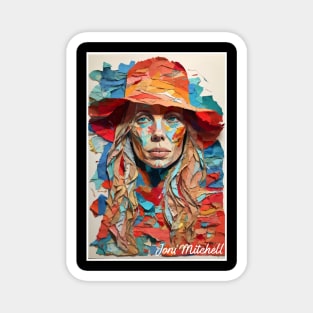 Joni Mitchell // Paper Art Magnet