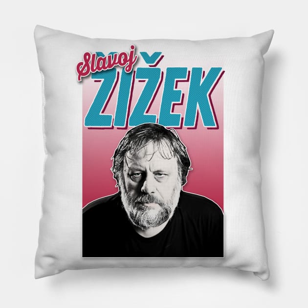 Slavoj Žižek #3 - Aesthetic Tribute Design Pillow by DankFutura