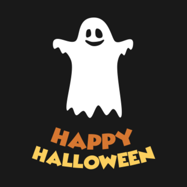 Happy Halloween Spirited Ghost - Halloween Ghosts - Tapestry | TeePublic